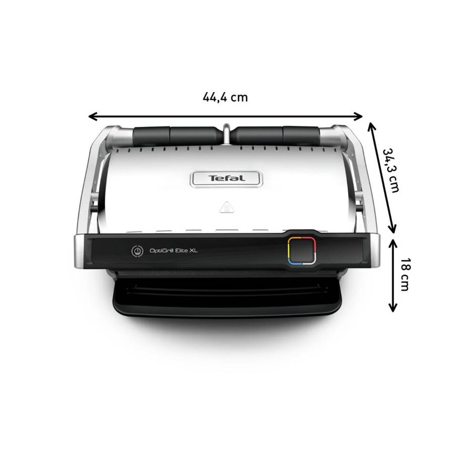 Optigrill Elite XL, grill intelligent, 16 programmes, mode manuel, fonction marquage, XL 8 personnes